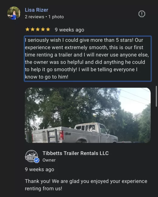 Tibbetts Trailer Rentals — rental photo 1