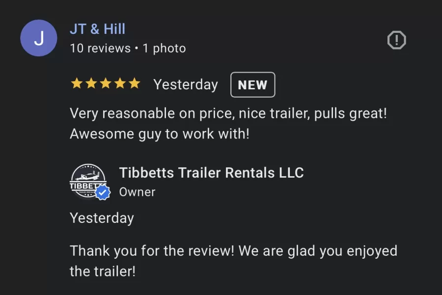 Tibbetts Trailer Rentals — rental photo 5