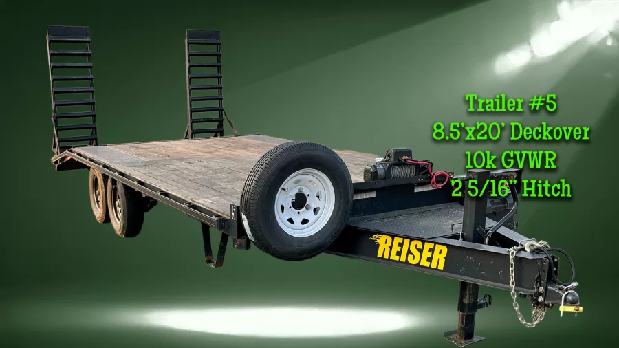 #5 Reiser 20' 10K Deckover (Deckover) rental from No Bull Trailer Rentals, LLC
