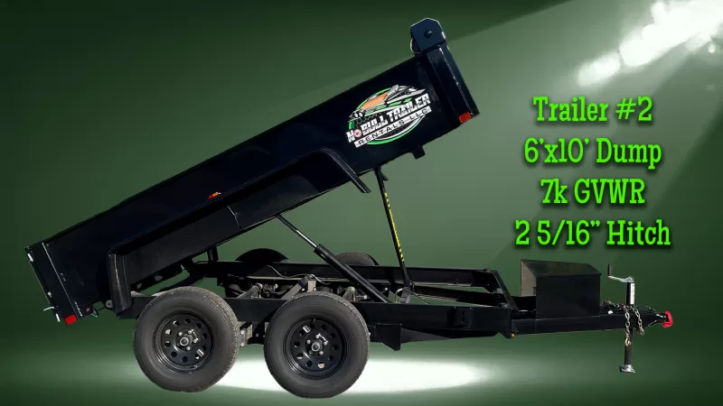 #2 B Wise 10' Dump Trailer 7k