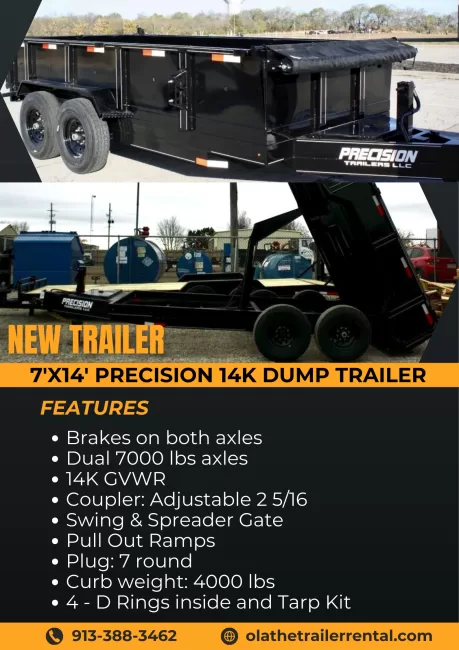Precision 7X14 Dump (Dump) rental photo 2